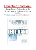 Comprehensive Periodontics for the Dental Hygienist 4th Edition Weinberg Test Bank