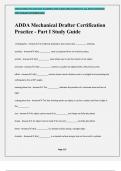 ADDA Mechanical Drafter Certification Practice - Part I Study Guide