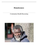 Homelessness Community Health Reasoning; George Mayfield, 68 years old (answered) 2021