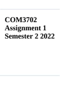 COM3702 Assignment 1 Semester 2 2022