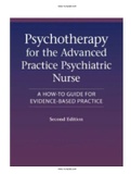 Psychotherapy for the Advanced Practice Psychiatric Nurse 2nd Edition Wheeler Test Bank