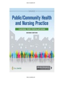 Public Community Health and Nursing Practice 2nd ED Savage Test Bank