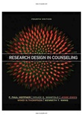 Research Design in Counseling 4th Edition Heppner Test Bank