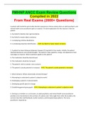 PMHNP ANCC Exam Review Questions Compiled in 2022 From Real Exams (2000+ Questions)