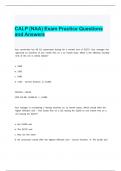 CALP (NAA) Exam Practice Questions and Answers