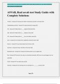 ASVAB, Real asvab test Study Guide with Complete Solutions