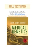 Medical Genetics 5th Jorde Test Bank