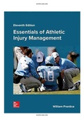 Essentials of Athletic Injury Management 11th Edition Prentice Test Bank