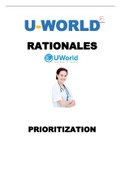 Uworld Prioritization Rationales 2022