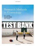 Research Methods in Kinesiology 1st Edition Kowalski Test Bank