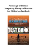 Psychology of Exercise Integrating Theory and Practice 3rd Edition Lox Test Bank