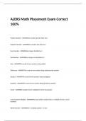 ALEKS Math Placement Exam Correct 100%