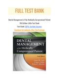 Dental Management of the Medically Compromised Patient 9th Edition Little Test Bank