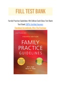 Family Practice Guidelines 4th Edition Cash Glass Test Bank