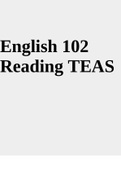 English 102 Reading TEAS 