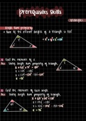 Pre-requisites (triangles) - Class notes MCR3U  McGraw-Hill Ryerson Functions 11, ISBN: 9780070009851