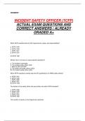 INCIDENT SAFETY OFFICER (TCFP)  ACTUAL EXAM QUESTIONS AND  CORRECT ANSWERS | ALREADY  GRADED A+