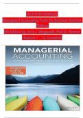 Managerial Accounting Tools for Business Decision Making, 9th Edition Solution Manual by Jerry J. Weygandt, Paul D. Kimmel, Verified Chapters 1 - 14, Complete Newest Version