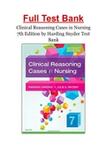 Clinical Reasoning Cases in Nursing 7th Edition by Harding Snyder Test Bank