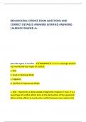 BEHAVIOURAL SCIENCE EXAM QUESTIONS AND CORRECT DETAILED ANSWERS (VERIFIED ANSWERS) |ALREADY GRADED A+