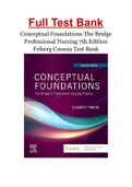 Conceptual Foundations The Bridge Professional Nursing 7th Edition Friberg Creasia Test Bank