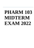 PHARM 103 MIDTERM EXAM 2022