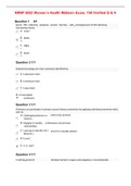 NRNP 6552 Women’s Health Midterm Exam; 100 Verified Q & A