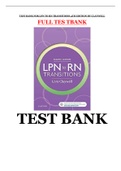 TEST BANK FOR LPN TO RN TRANSITIONS 4TH EDITION BY CLAYWELL