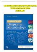 TEST BANK For Textbook of Diagnostic Microbiology, 6th Edition By Connie Mahon, All Chapters 1 to 41 complete Verified editon ISBN:9780323613170