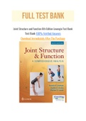 Joint Structure and Function 6th Edition Levangie Test Bank