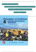 Solution Manual For Principles of Auditing and Other Assurance Services 22nd Edition by Whittington & Pany, All 21 Chapters Covered, Verified Latest Edition