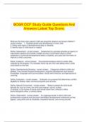   BOSR DCF Study Guide Questions And Answers Latest Top Score.