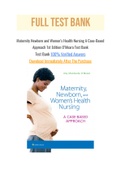 Maternity Newborn and Women’s Health Nursing A Case-Based Approach 1st Edition O’Meara Test Bank