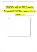 Solution Manual Financial Accounting 11th Edition by Libby & Hodge, All 1-13 Chapters Covered ,Latest Edition, ISBN: 9781264229734