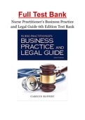 Nurse Practitioner’s Business Practice and Legal Guide 6th Edition Test Bank