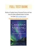 Realities of Canadian Nursing Professional Practice and Power Issues 5th Edition McDonald Mclntyre Test Bank