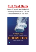 General Organic and Biological Chemistry Structures of Life 6th Edition Timberlake Test Bank