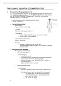 Samenvatting Dysartrie: Neurogene spraakstoornis (Logopedie, Hogeschool Gent)