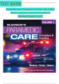 Test Bank For Paramedic Care: Principles & Practice, 6th edition Volume 1 by Bledsoe, ISBN: 9780136895299, All 15 Chapters Covered, Verified Latest Edition