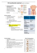 Samenvatting Anatomie soorten incontinentie