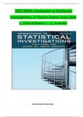 TEST BANK Introduction to Statistical Investigations, 2nd Edition by Nathan Tintle; Beth L. Chance, All 1-11 Chapters Covered ,Latest Edition, ISBN: 9781119683452