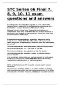 STC Series 66 Final 7, 8, 9, 10, 11 exam questions and answers.