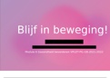 Preventie groepsinterventie - Blijf in beweging!