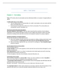 Summary convesation analysis / Gespreksanalyse 