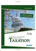 Corporate Partnership Estate and Gift Taxation 2021 1st Edition Pratt Solutions Manual