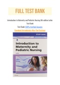 Introduction to Maternity and Pediatric Nursing 8th edition Leifer Test Bank