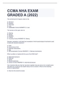 CCMA NHA EXAM GRADED A (2022)