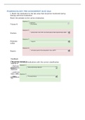 PHARMACOLOGY PRE-ASSIGNMENT QUIZ Q&A