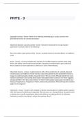 PRITE - 3 Exam Questions and Answers