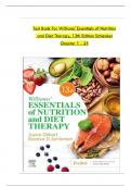 TEST BANK For Williams' Essentials of Nutrition and Diet Therapy, 13th Edition Schlenker & Gilbert, Verified Chapters 1 - 25, ||Complete  Solution Guide || Grade A+.